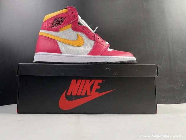 Official Maikesneakers High 1 Air Jordan Red 555088-603 Fusion OGLight 0713